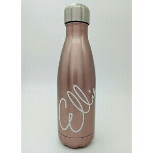 Ellie Rose Gold Stainless Steel Water Bottle Double Wall Insulated 11.8 Oz